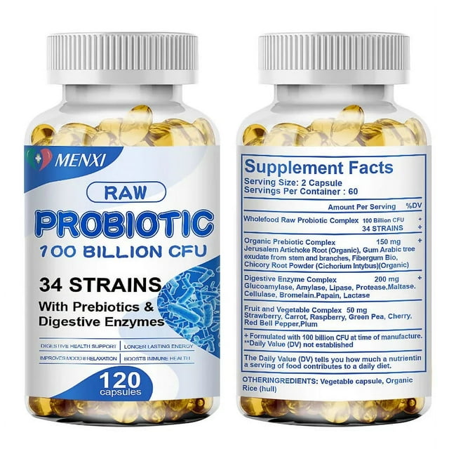 Vitagen MENXI Digestive Enzymes Prebiotic&Probiotics Gas, Constipation