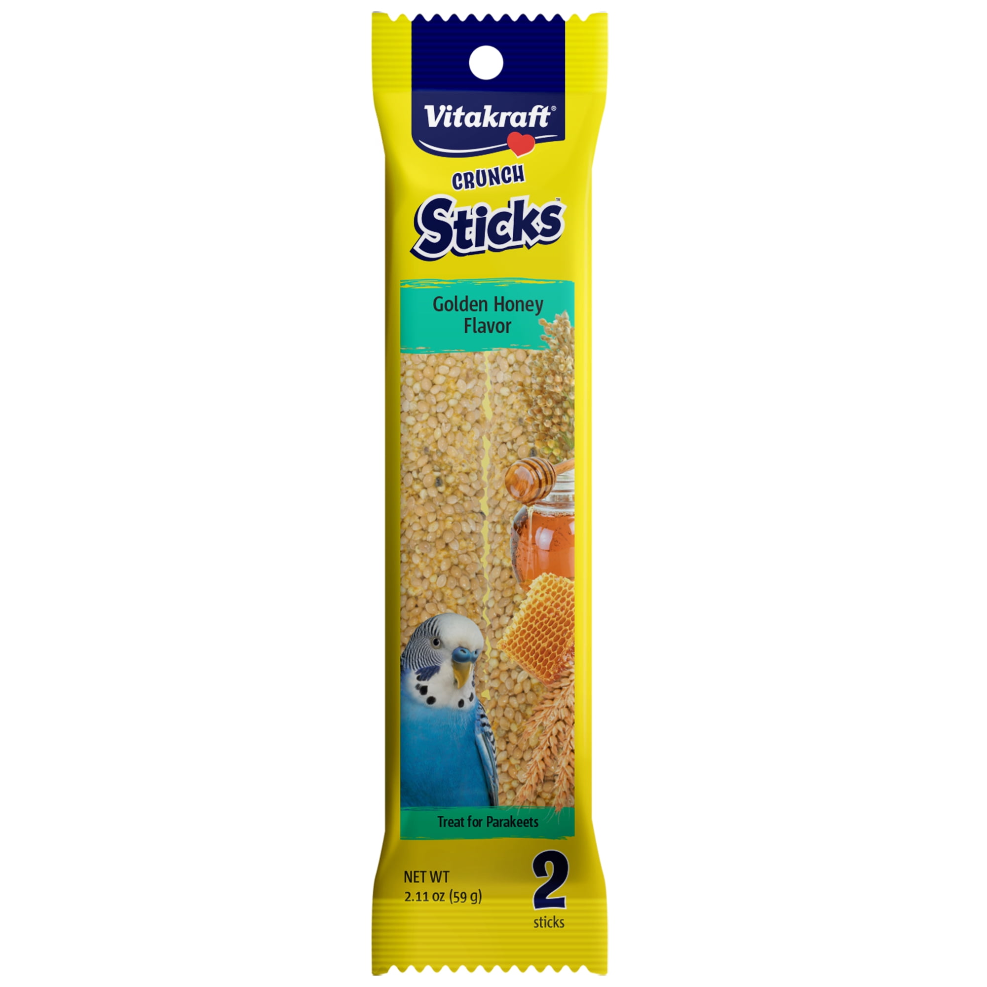 Vitakraft Crunch Sticks Parakeet Treat Grain and Honey Pet Bird