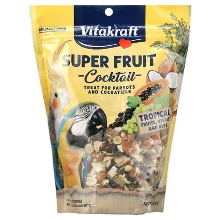 Vitakraft Fresh Super Fruit Cocktail - Tropical Parrot Fruit Blend - Parrot and Parakeet Treats