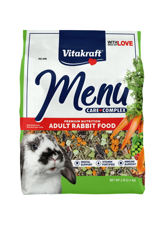 Vitakraft Menu Premium Rabbit Food - Alfalfa Pellets Blend, 5lb