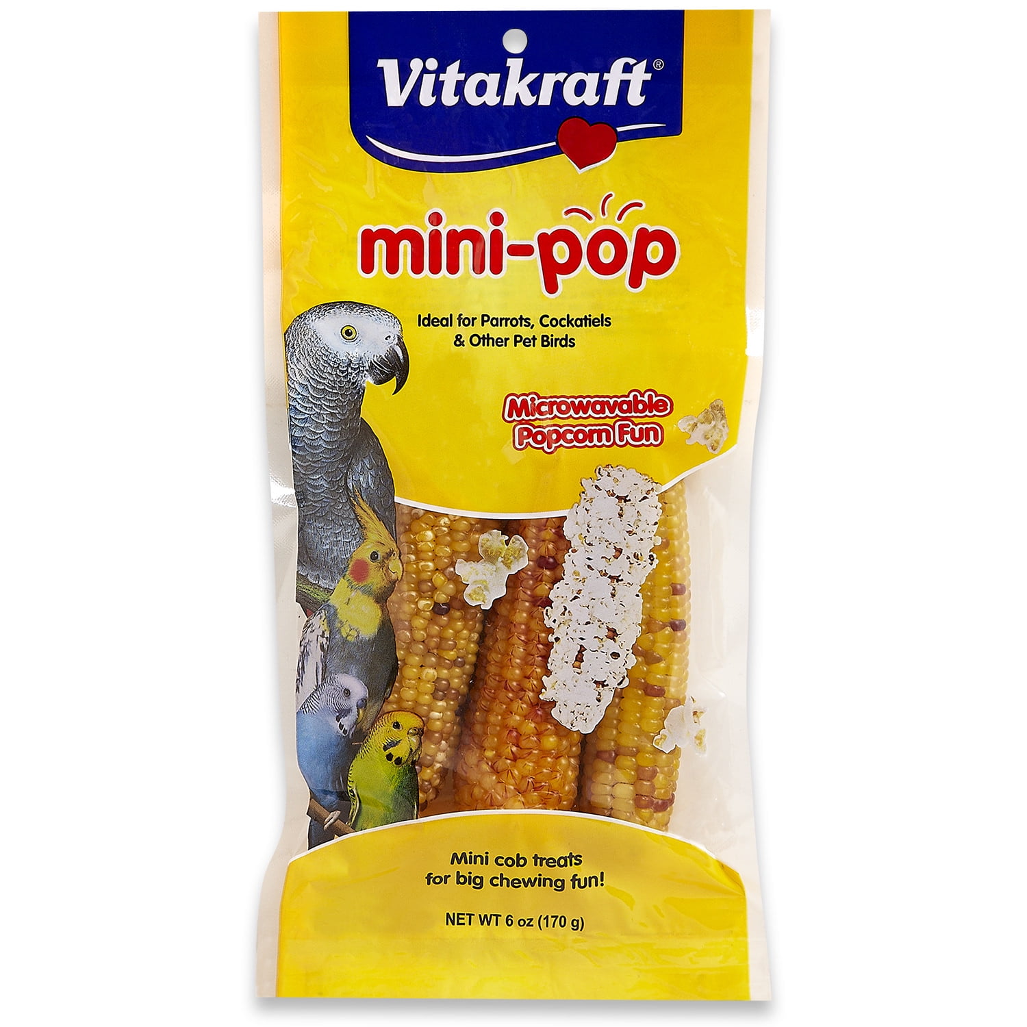 Vitakraft MiniPop Popcorn Bird Treat 6 oz.