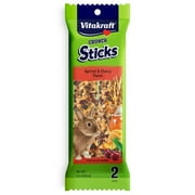 Vitakraft Sun Seed 512009 5.5 oz Crush Sticks Treat - Apricot & Cherry
