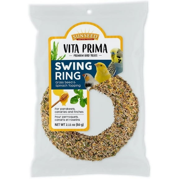 Vitakraft Vita Prima Sun Seed Swing Ring - Parakeet, Canary & Finch(2.1 oz)