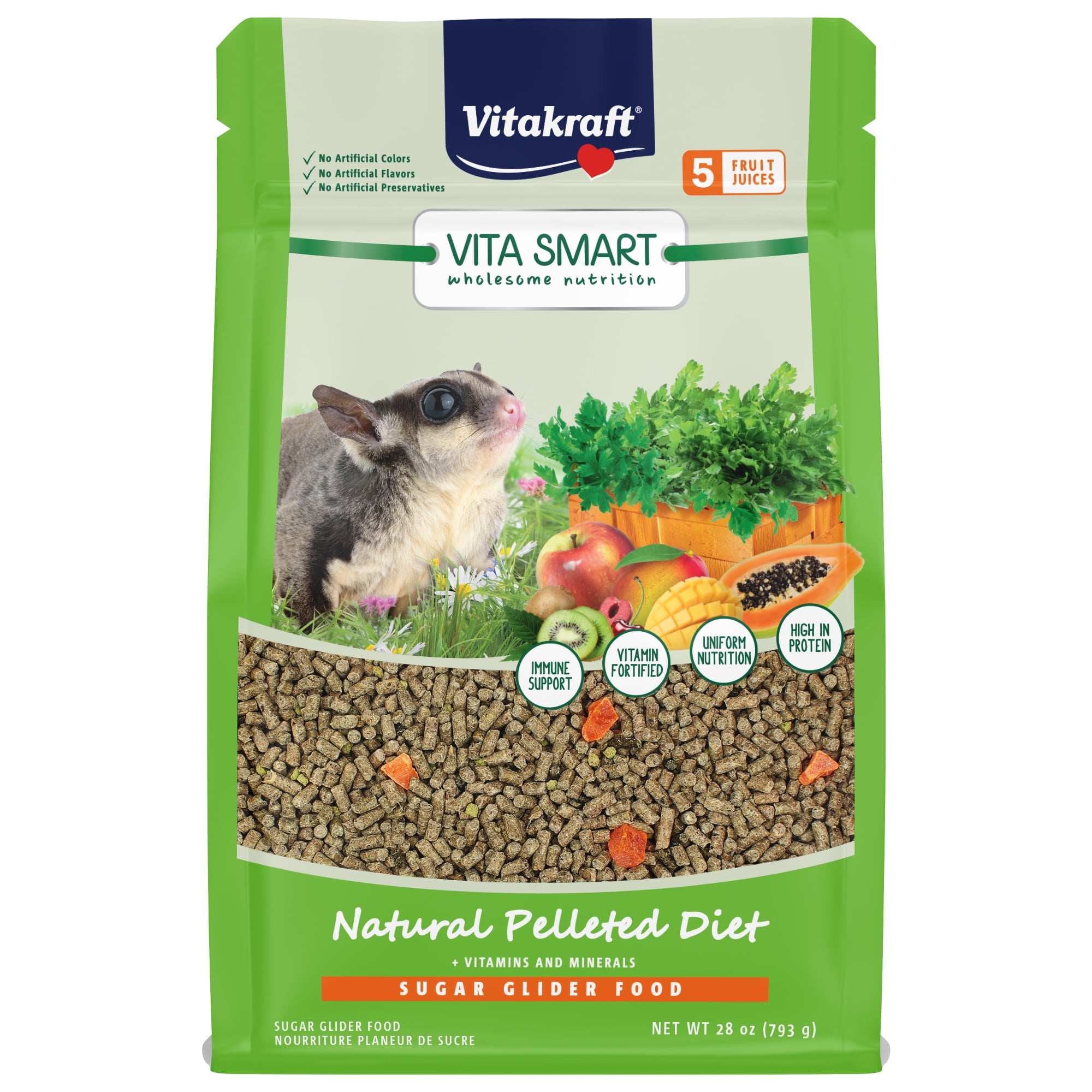 Vitakraft VitaSmart Complete Nutrition Sugar Glider Food - DS