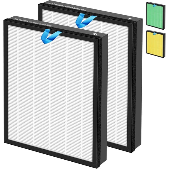Vital 100S Replacement Filter for LEVOIT Vital 100S/100S-P Air Purifier, H13 True Activated Filter,Vital 100S-RF,2 ,White