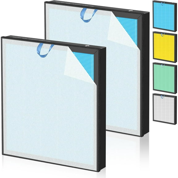 Vital 100S Smoke Remover Replacement Filter for LEVOIT Vital 100S and Vital 100S-P Air Purifier, H13 True HEPA and High-Efficiency Activated Carbon Filter, Vital 100S-RF-SR