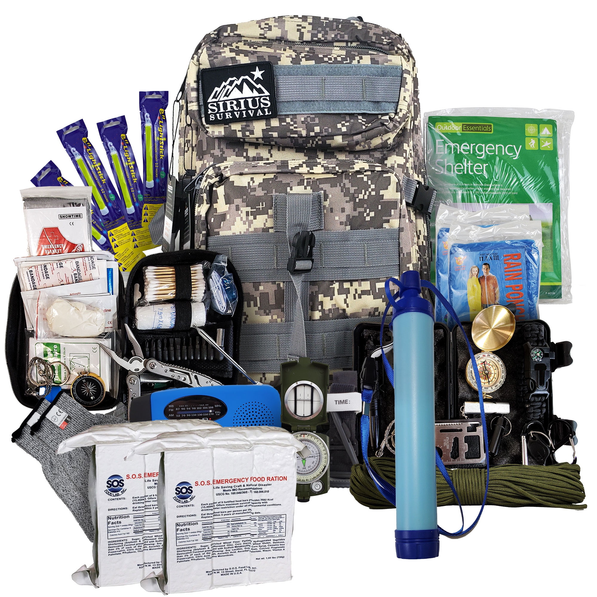 Vital 72 Hour Emergency Survival Kit for Family Be Prepared for