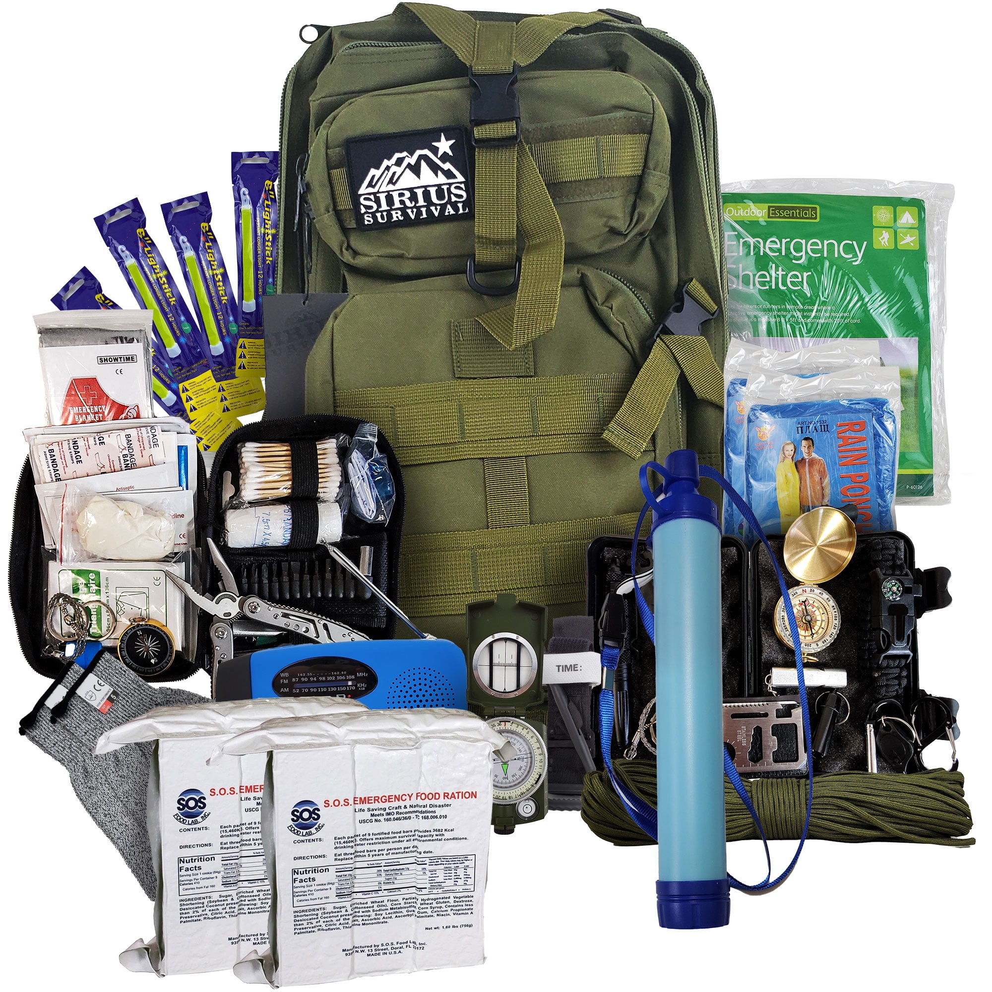 Vital 72 Hour Emergency Survival Kit for Family - Be Prepared for