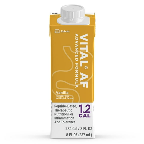 Vital AF 1.2 Cal Vanilla Flavor 8 oz. Carton Ready to Use, 64828 - Case of 24