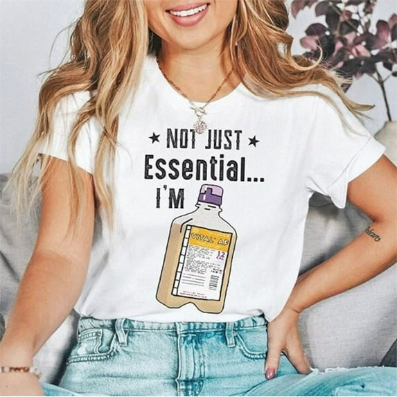 Vital AF T-Shirt, Funny Nurse Dietician RD RN Shirt, Critical Care Nursing Tshirt, Nurses Week Thank you Gift Essential worker Tube feeds