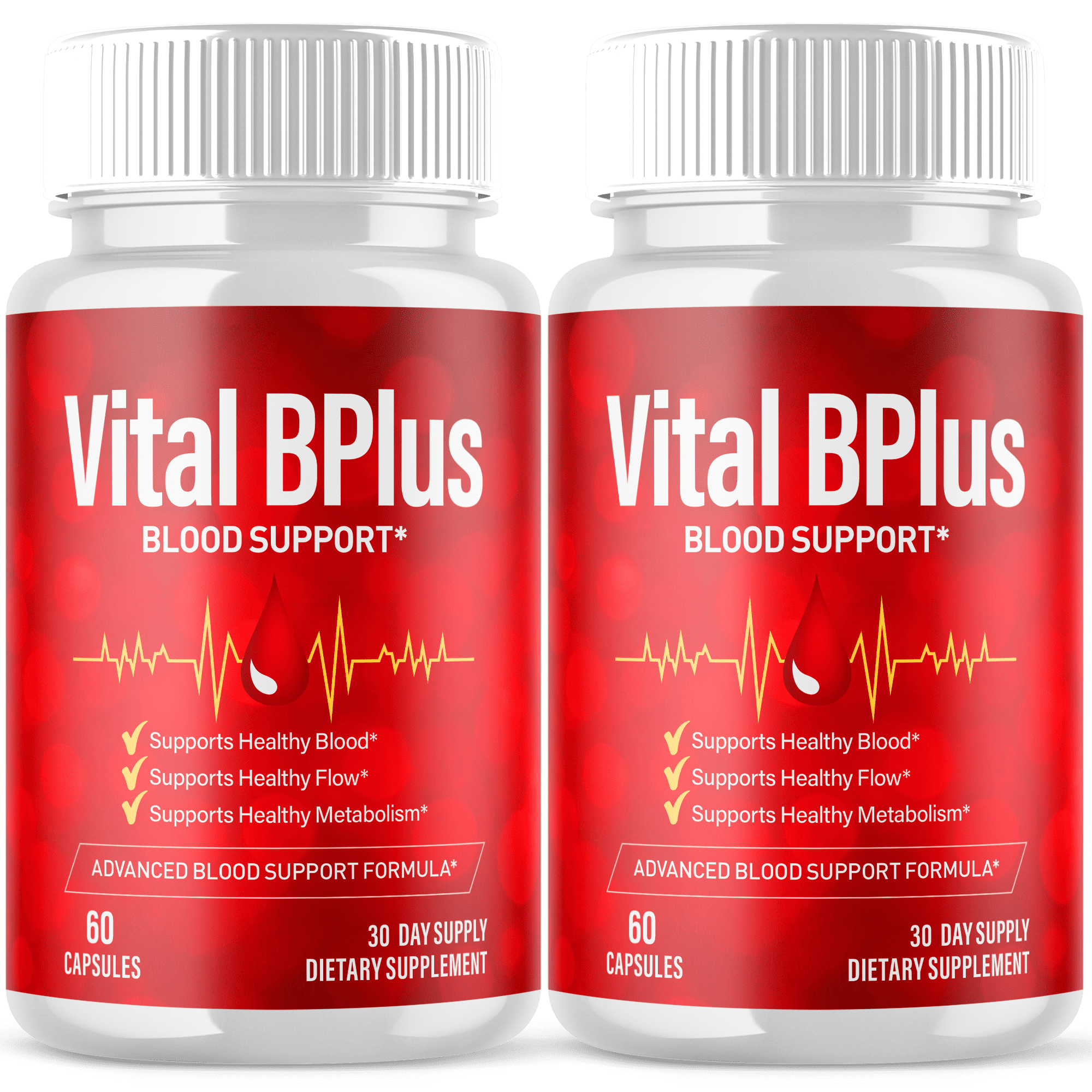 Vital BPlus Blood Balance Support Pills Advanced Formula Vitamin Supplement 120 Capsules