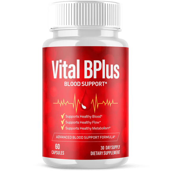 Vital BPlus Blood Balance Support Pills Advanced Formula Vitamin Supplement 60 Capsules