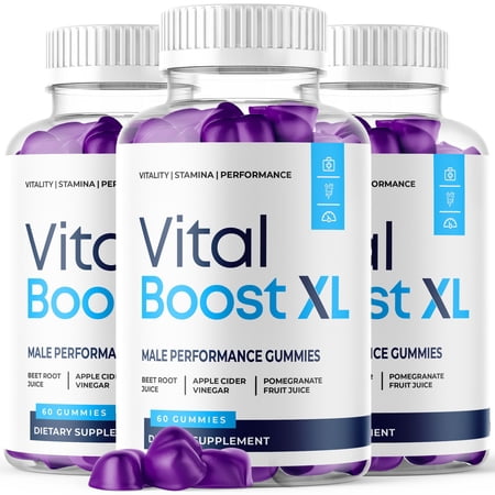 Vital Boost XL Gummies Advanced Formula All Natural Vitamin Supplement 180 Gummies