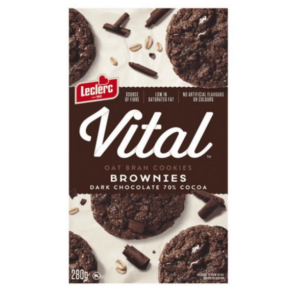Vital Brown Oat Bran Cookies Brownies Chocolate 70% 280g