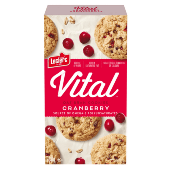 Vital Cookie Oat Bran Cranberry 280g