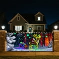 thumbnail image 1 of Vital Cozy Christmas Garage Door Cover with Led String Light Red Large Xmas Garage Door Banner Backdrop （70X157 Ft）, 1 of 8