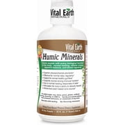 Vital Earth Minerals Humic Minerals   Fulvic Acid Supplement with 70+ Trace Minerals, Electrolytes for Recovery & Balance, 32 Oz + 1 Oz Cup