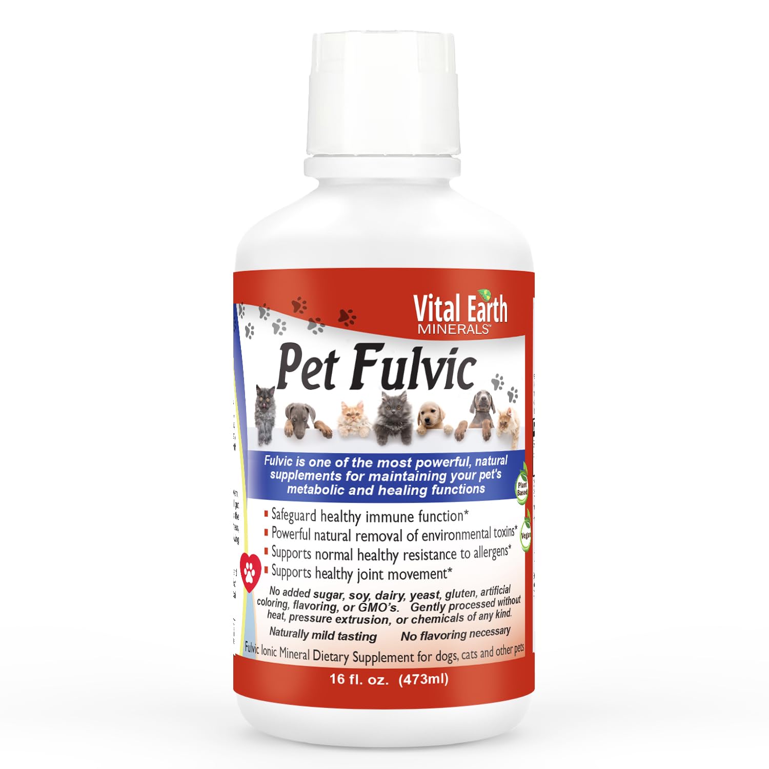 Vital Earth Minerals Pet Fulvic HYZ01 70+ Trace Minerals for Pet