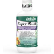 Vital Earth Minerals Super Multi Liquid Vitamins 32 Fl. Oz. - 1 Month Supply- High Potency - MTHFR Friendly- Vegetarian - Liquid Multi Vitamin Supplement with Ionic Fulvic Minerals