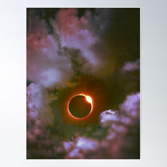 Vital Eclipse Poster Wall Art, Modern Wall Decor For Living Room Bedroom, 8x12 UNFRAMED