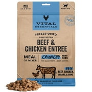 Vital Essentials Freeze Dried Raw Cat Food, Beef & Chicken Crunchy Mini Nibs Meal or Mixer, 8 oz
