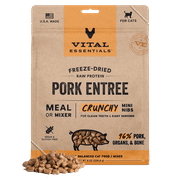 Vital Essentials Freeze-Dried Raw Pork Meal or Mixer Cat Food Crunchy Nibs, 8 oz