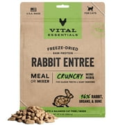 Vital Essentials Rabbit Crunchy Mini Nibs Meal or Mixer Freeze-Dried Raw Cat Food, 8-oz bag