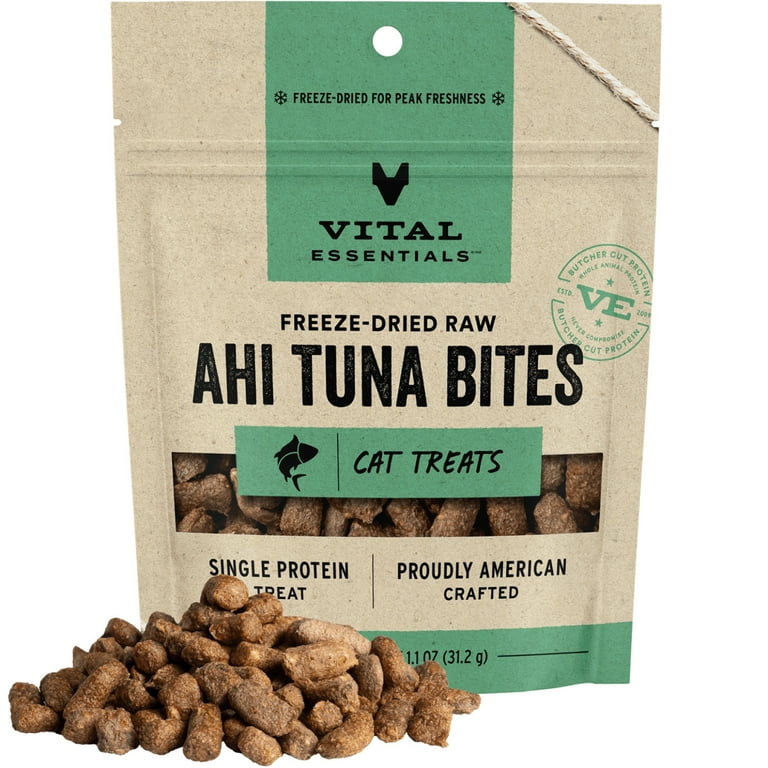 Vital Essentials Vital Cat Freeze Dried Ahi Tuna Cat Treats Vital Essentials Vital Cat Freeze Dried Ahi Tuna Cat Treats