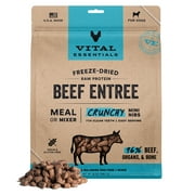 Vital Essentials Beef Crunchy Mini Nibs Meal or Mixer Freeze-Dried Raw Dog Food, 14-oz bag