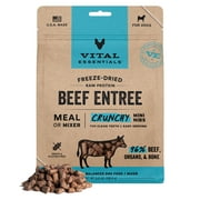 Vital Essentials Beef Crunchy Mini Nibs Meal or Mixer Freeze-Dried Raw Dog Food, 14-oz bag