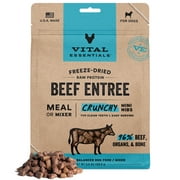 Vital Essentials Freeze Dried Raw Dog Food, Beef Crunchy Mini Nibs Meal or Mixer, 14 oz