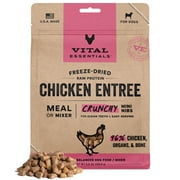 Vital Essentials Freeze Dried Raw Dog Food, Chicken Crunchy Mini Nibs Meal or Mixer, 14 oz