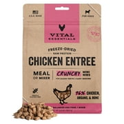 Vital Essentials Chicken Crunchy Mini Nibs Meal or Mixer Freeze-Dried Raw Dog Food, 14-oz bag