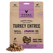 Vital Essentials Turkey Crunchy Mini Nibs Meal or Mixer Freeze-Dried Raw Dog Food, 14-oz bag