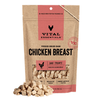 Vital Essentials Chicken Breast Dog Treats, 3.75 oz | Freeze-Dried Raw | Single Ingredient | Training Treats or Meal Toppers