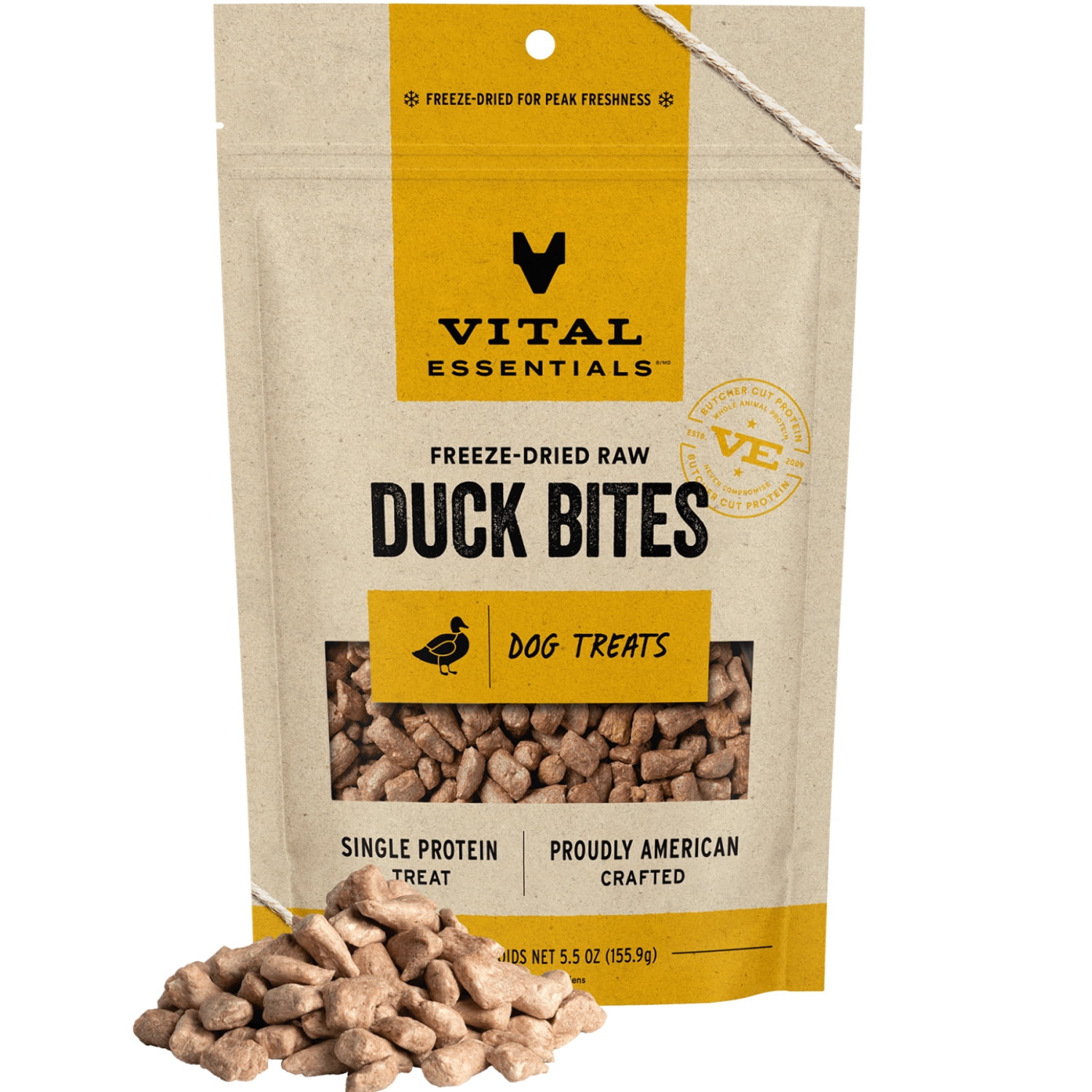 Vital Essentials Freeze-Dried Raw Single Protein Duck Bites Training ...