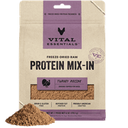 Vital Essentials Protein Mix-In Freeze-Dried Raw Turkey Recipe Ground Dog Food Topper, 6-oz bag