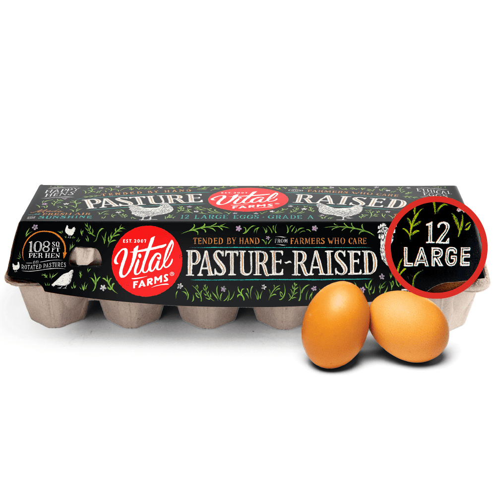 Vital Farms Vital Farms Pasture Raised Grade A Brown Eggs, Large, 12 Ct