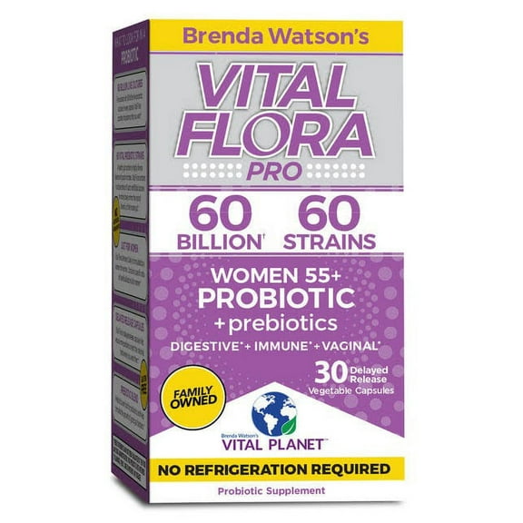 Vital Flora 60 Billion 60 Strain, Women 55+ Vital Flora 30 VCaps