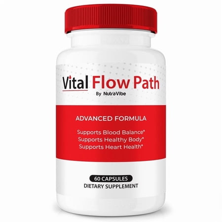 Vital Flow Path Capsules - Official Vital Flow Path Pills to Maintain Overall Health, All Natural Blood Formula For Healthy and Stable Levels, VitalFlow Path Review (60 Capsules)