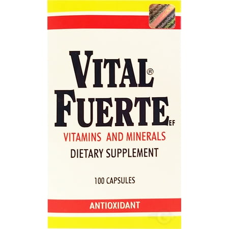 Vital Fuerte Regular Dietary Supplement 100 Caps - Suplemento Multivitaminico