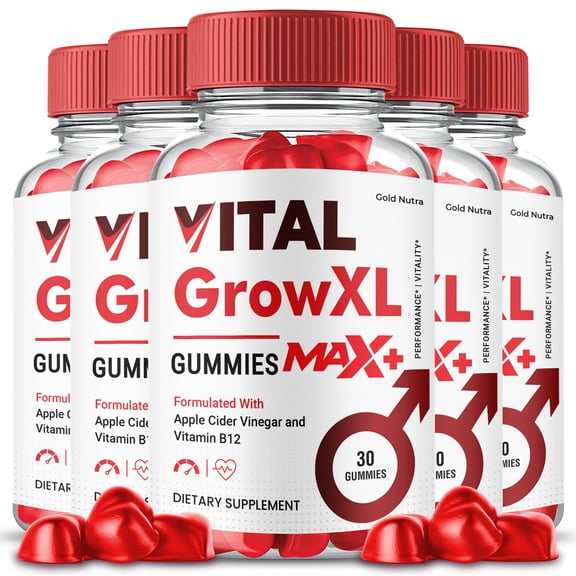 Vital Grow XL Max + for Men, 2x Stronger, Vital Grow XL Max+for Men (5 Pack)