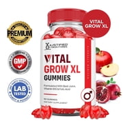 Vital Grow XL Performance Gummies 1000MG Advanced Formula Formulated with ACV Pomegranate Beet Juice Powder B12 Vegan Non GMO 60 Gummys