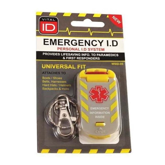 Vital Id Worker ID Card, 2-23/64"x1-3/16",PK10 WSID-05