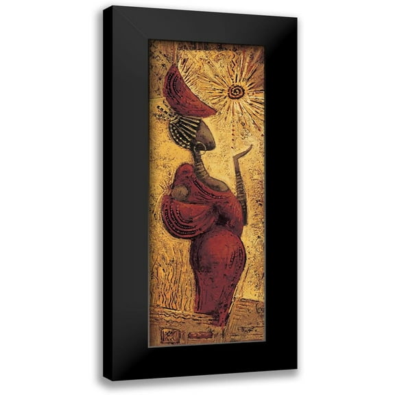Vital, Isabelle 8x14 Black Modern Framed Museum Art Print Titled - Respire