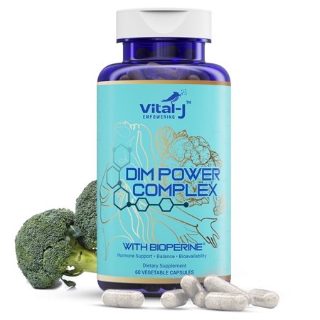 Vital-J Empowering DIM Power Complex - 60 Count Advanced Hormone Balance Supplement