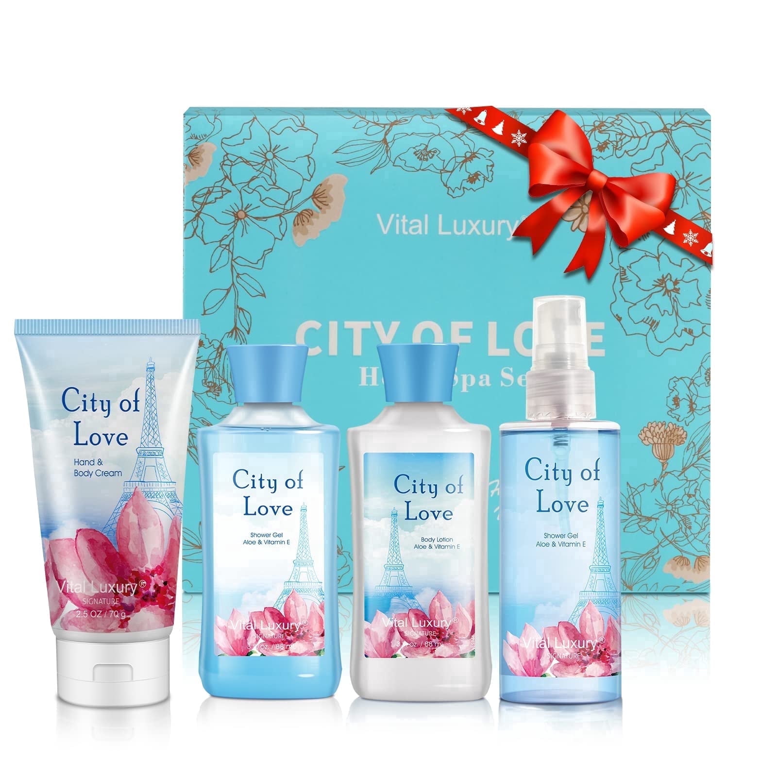 Vital Luxury, Bath & Body Care Travel Set, 3 fl oz, Unisex Gift