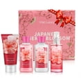 thumbnail image 1 of Vital Luxury Bath&Body Kit,4 Pcs Japanese Cherry Blossom Scents,with Body Lotion,Shower Gel,Hand Cream,and Fragrance Mist,Bath Gifts for Unisex, 1 of 9