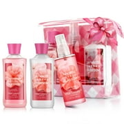 Vital Luxury Cherry Blossom Scented Bath and Body Gift Set, 3 Pieces,with Shower Gel,Body Lotion, and Body Mist