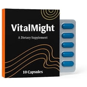 Vital Might Botanical Supplement Capsules for Men | Daily Wellness & Active Lifestyle Support | 10 Count